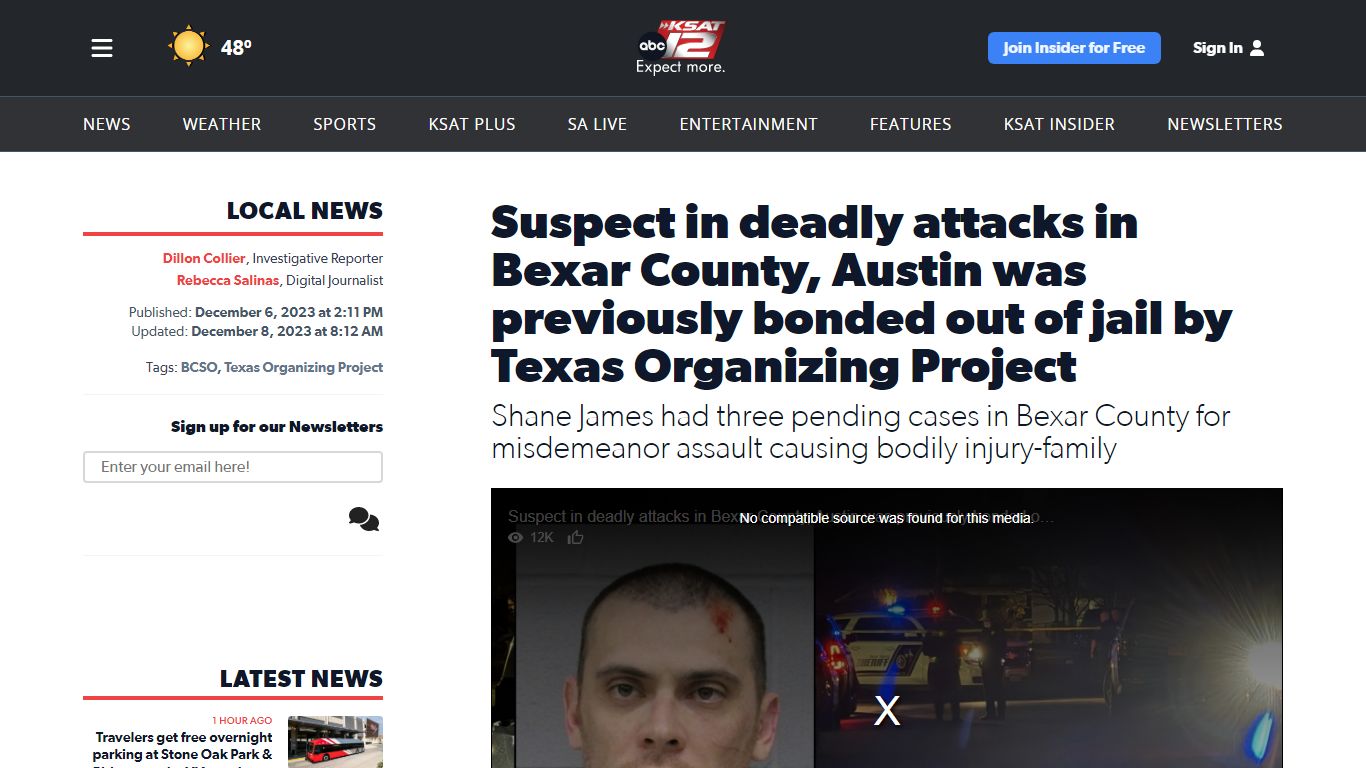 Suspect in deadly attacks in Bexar County, Austin was previously bonded ...